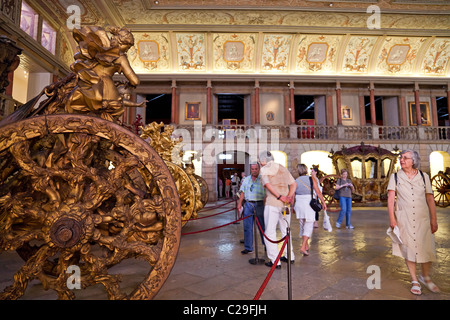 L'entraîneur National Museum à Lisbonne - Museu Nacional dos Coches - à Belém, Lisbonne, Portugal. Banque D'Images