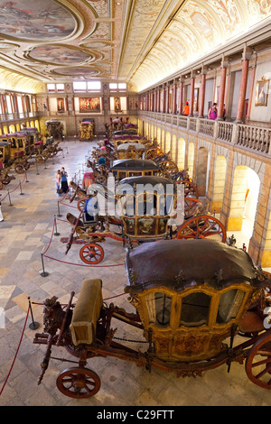 L'entraîneur National Museum à Lisbonne - Museu Nacional dos Coches - à Belém, Lisbonne, Portugal. Banque D'Images