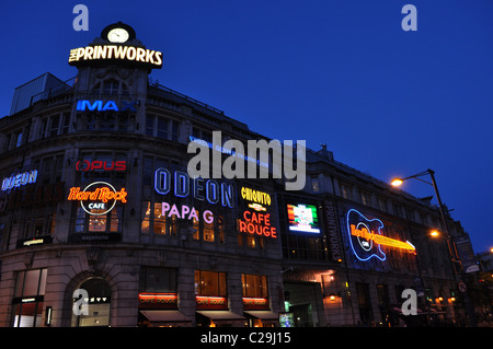 La nuit Printworks Manchester Banque D'Images