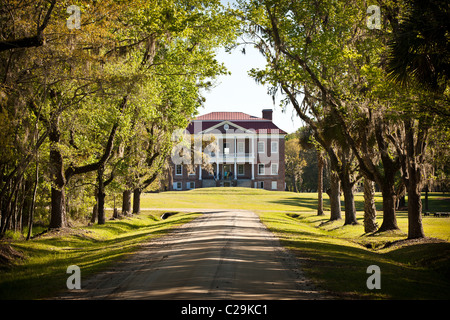 Drayton Hall Plantation à Charleston, SC. Offres et demandes de style palladien construit par John Abbey en 1738. Banque D'Images