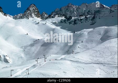 La Mongie, Hautes Pyrénées, Midi-Pyrénées, France Banque D'Images