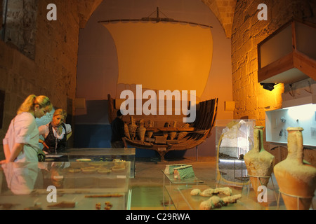 Shipwreck Museum à Kyrenia Fort, Kyrenia, République turque de Chypre du Nord Banque D'Images