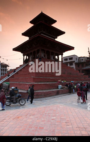 Maju Deval. Temple principal Durbar Square. Katmandou, Népal Banque D'Images