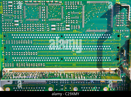 Détails sur une carte à circuits imprimés Banque D'Images