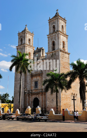 Eglise de San Bernardino de Siena à Valladolid, Yucatan, Mexique Banque D'Images