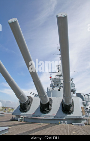 USS Alabama Battleship Memorial Park Mobile en Alabama Banque D'Images