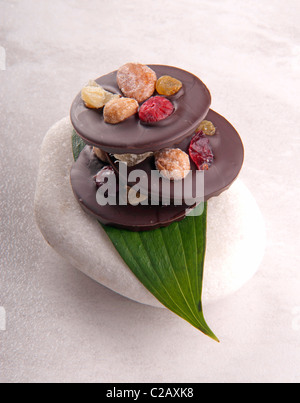 Bonbons de chocolat noir, au chocolat Banque D'Images