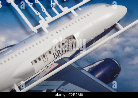 319 avions Airbus modèle plastique kit Banque D'Images