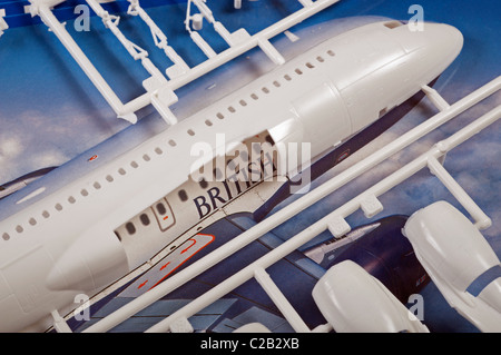 319 avions Airbus modèle plastique kit Banque D'Images