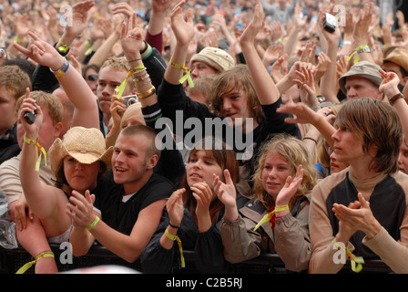 Atmosphère, Fans V Festival 2007 à Hylands Park - Jour 2 Chelmsford, Angleterre - 19.08.07 Banque D'Images