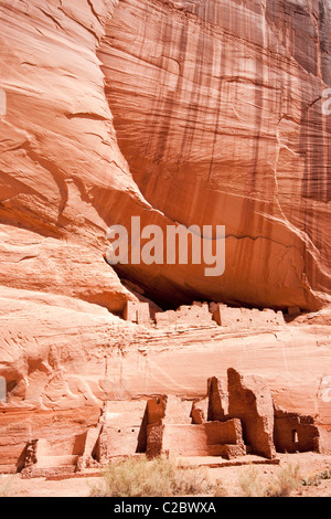 Ruines de la Maison Blanche, Canyon de Chelly National Monument. Chinle, Arizona, United States. Banque D'Images