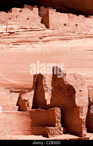 Ruines de la Maison Blanche, Canyon de Chelly National Monument. Chinle, Arizona, United States. Banque D'Images