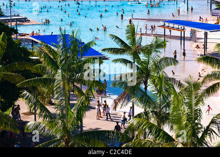 Piscine lagon Cairns North Queensland Australie Banque D'Images