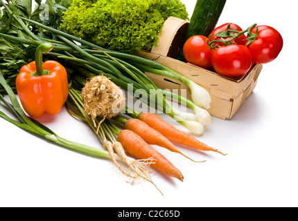 Légumes juteux de Punnett sur fond blanc Banque D'Images