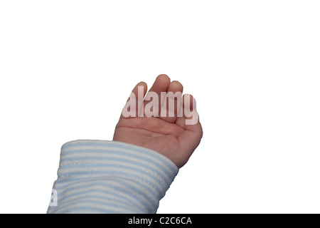 La main de bébé en vue rapprochée Banque D'Images