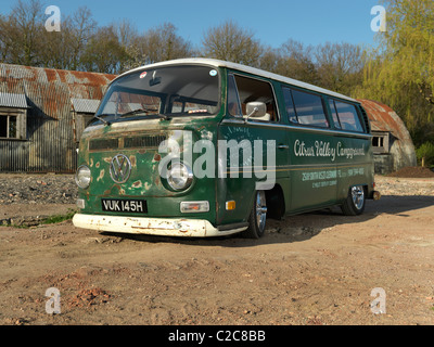 1970 VW camper van Banque D'Images