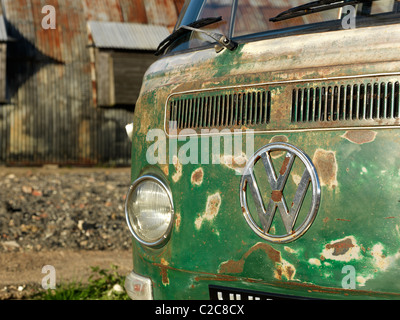 1970 VW camper van Banque D'Images