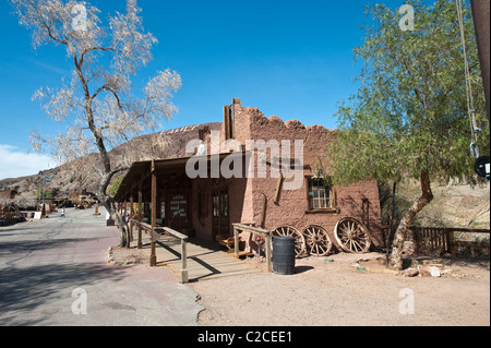 Californie.Vieille ville fantôme de Calico près de Barstow. Banque D'Images