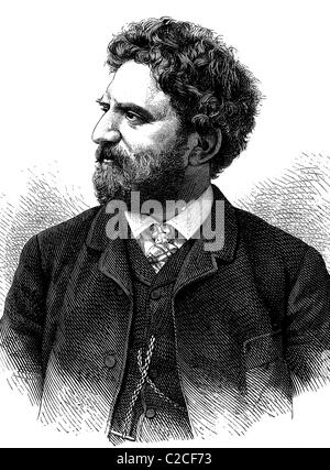 Paul Wallot, 1841 - 1912, constructeur de l'Allemand Reichstag à Berlin, illustration historique vers 1893 Banque D'Images