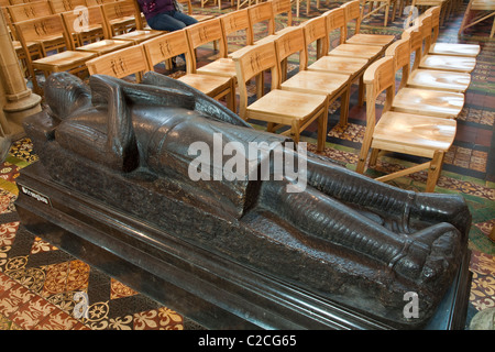 Tombe de Strongbow la Christ Church Cathedral, Dublin, Irlande. Banque D'Images