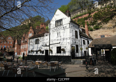 Ye Olde Trip to Jerusalem, Nottingham, Angleterre, Royaume-Uni Banque D'Images