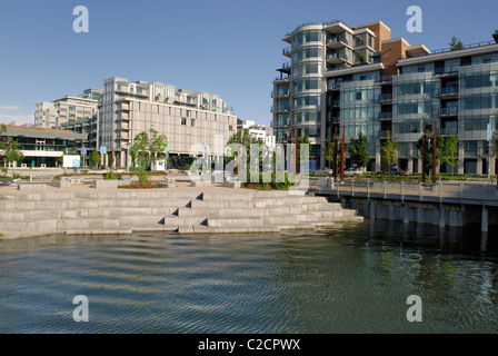 Jeux Olympiques de Vancouver 2010 condominiums Village situé dans la région de False Creek. Banque D'Images