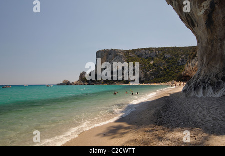 Plage de Cala Luna, Cala Gonone, Sardaigne, Italie Banque D'Images