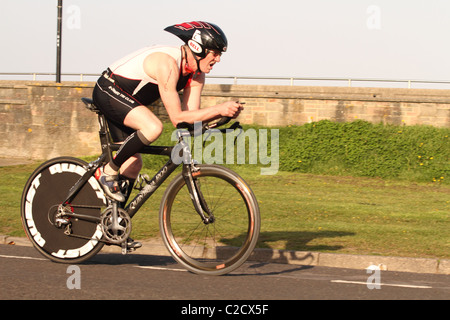 Burnham on Sea, Triathlon Avril 2011 Banque D'Images