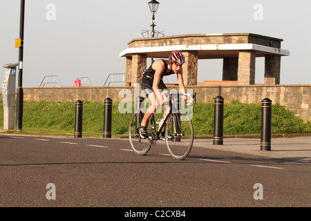 Burnham on Sea, Triathlon Avril 2011 Banque D'Images