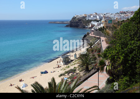 Plage de Morro Jable, île des Canaries Fuerteventura, Espagne. Photo prise à 19 Mars 2011 Banque D'Images