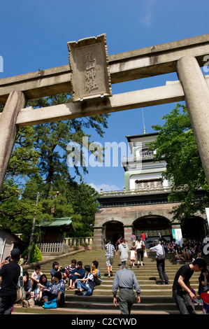 Oyama Shrine, Kanazawa au Japon pendant la tenue du Festival Hyakumangoku chaque mois de juin Banque D'Images