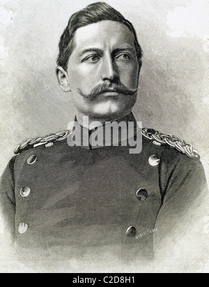 Guillaume II d'Allemagne (Potsdam, 1859-Doorn, 1941). Roi de Prusse et l'empereur allemand (1888-1918). Banque D'Images