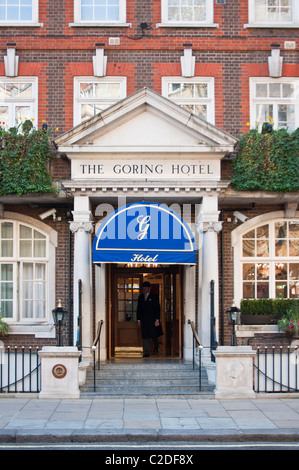 Dans l'hôtel The Goring Beeston Place, Knightsbridge, Londres, Angleterre. Banque D'Images