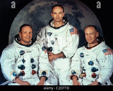 Les astronautes de la mission spatiale Apollo 11 Banque D'Images