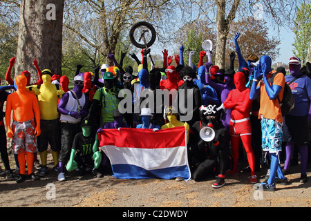 Fancy dress costume Morph Banque D'Images