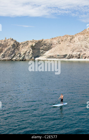 Paddle, Punta Colorado, Mer de Cortez, Baja California, Mexique Banque D'Images