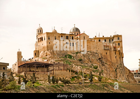 Couvent Notre Dame de l'Sayidnaya 547 monastère Seidnaya annonce près de Damas Syrie Vierge Marie est apparue à l'empereur Justinien Banque D'Images