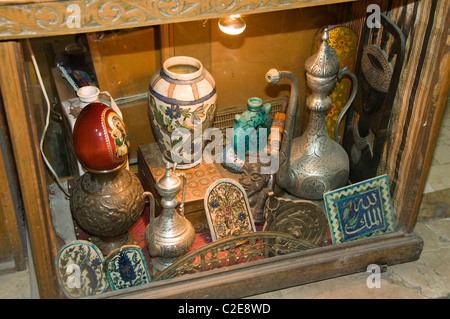 Vieux Damas Syrie Bazar Antique Art Shop Souk, Marché aux Puces Banque D'Images