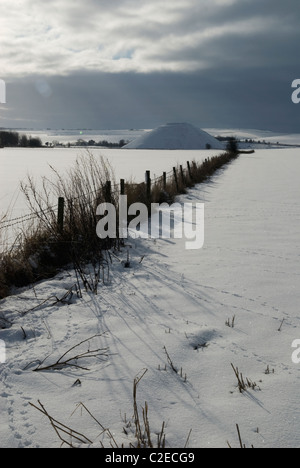 Silbury Hill Wiltshire, Angleterre Banque D'Images