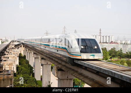 Shanghai : le Maglev Train Banque D'Images