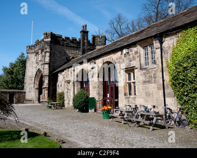 Le Gatehouse Whalley Abbey, Whalley,Clitheroe, Lancashire, England, UK. Banque D'Images