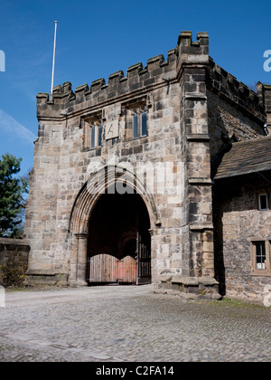 Le Gatehouse Whalley Abbey, Whalley,Clitheroe, Lancashire, England, UK. Banque D'Images