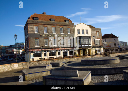 L'île aux épices Inn Old Portsmouth Hampshire Angleterre Banque D'Images