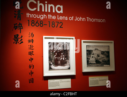 Entrée de l'exposition de John Thomson la Burrell Collection à Glasgow entre 4 Février - 12 juin 2011 Banque D'Images