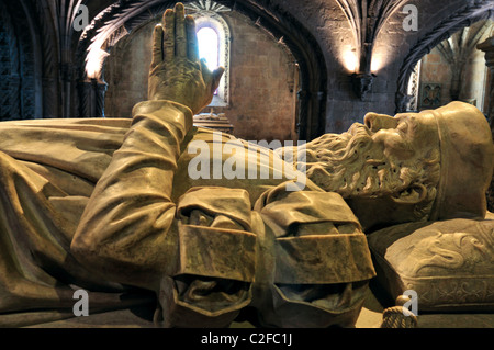 Portugal, Lisbonne : La Tombe de Vasco da Gama Banque D'Images