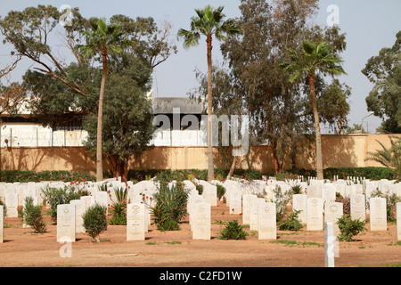 Le cimetière de guerre de Benghazi, Libye Banque D'Images