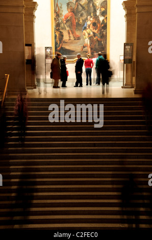 Metropolitan Museum of Art, New York City, à l'entrée du musée, galerie d'Art Banque D'Images