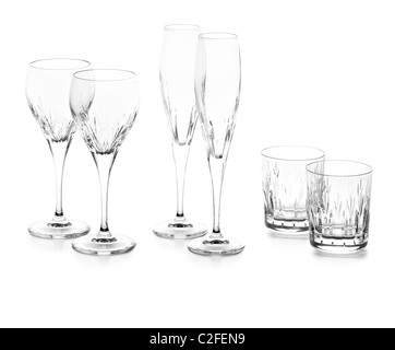 Verres en cristal Banque D'Images