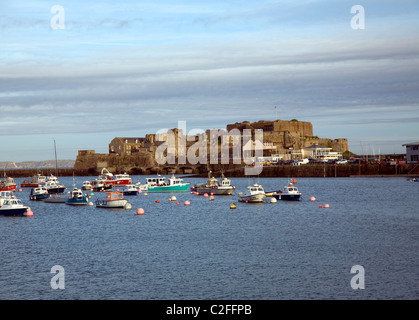 Château Cornet St Peter Port Guernsey, Channel Islands Banque D'Images