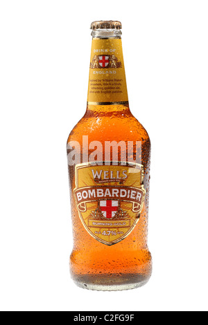 Bouteille de bière bombardier wells Banque D'Images